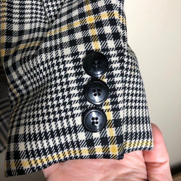VINTAGE PENDLETON PLAID WOOL BLAZER SIZE 10 - Picture 4 of 6